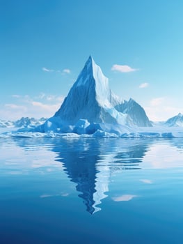 Majestic Iceberg Reflecting in Calm Waters photo