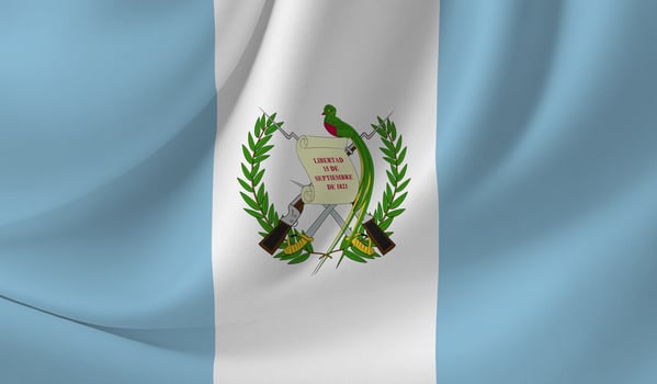 GUATEMALA flag illustration with wavy effect photo