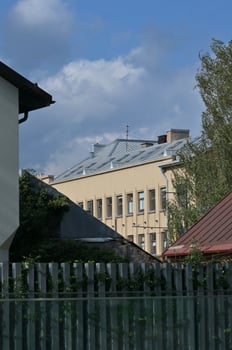 a white building photo