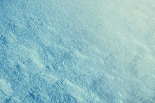 Fresh snow surface in sunny winter day. photo