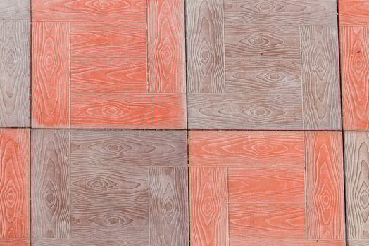 red and brown floor tiles photo