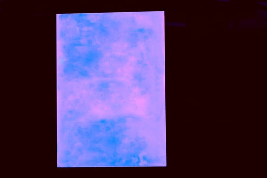 Frame with sky and pink clouds on black photo