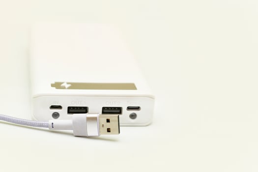 Powerbank, usb cable for charging various gadgets, phones photo