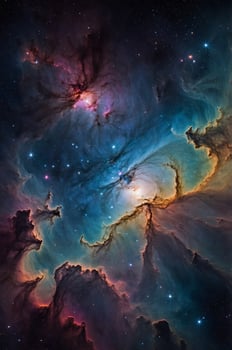 The orion nebula, a nebula in the constellation of orion photo
