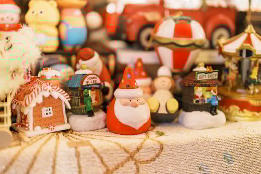 Christmas decorations and handmade gifts. Merry Christmas, holiday and happy New Year concept photo