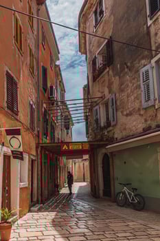 03.07.24 Porec Croatia. Streets of the old historic town photo