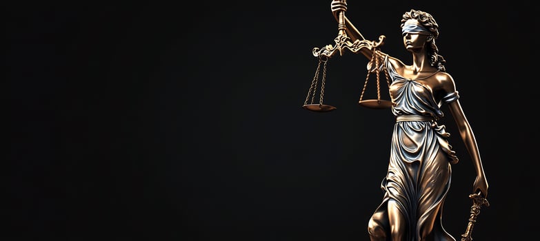 A statue of lady justice holding a scale photo