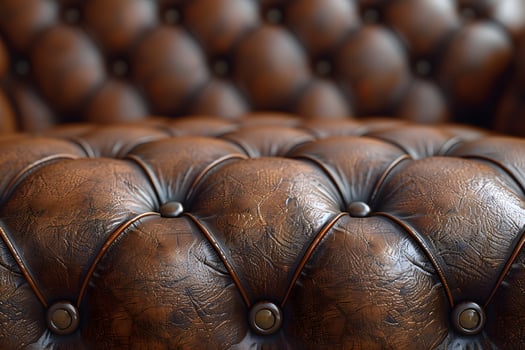 Luxurious Vintage Leather Chesterfield Sofa Texture for Interior Design photo