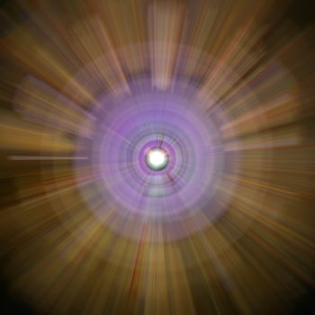 Abstract zoom blur shot symbolizing a colorful explosion photo