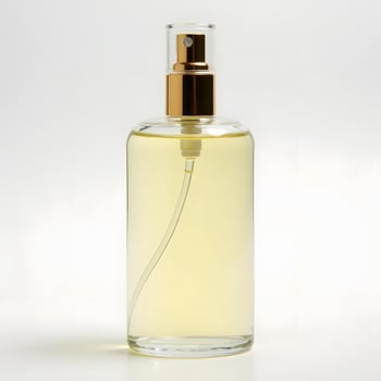 Golden Spritz Citrusy Aquatic Blend in Clear Glass Bottle photo