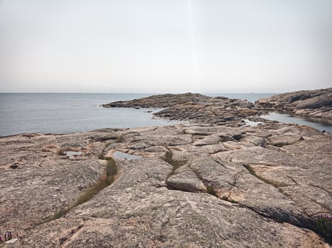 Coast of the island Hallon, a nature reserve near Smogen in Sweden photo