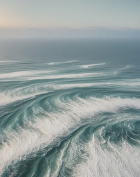 A view of waves in the ocean photo