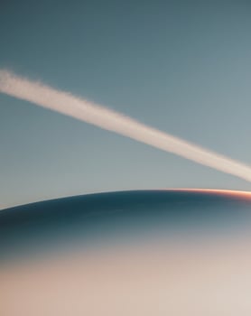 Sunlight illuminates the edge of the Earth photo