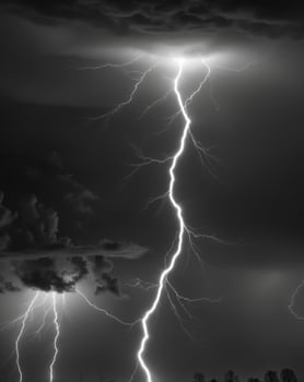 Lightning Storm A striking image of lightning bolts illuminating photo