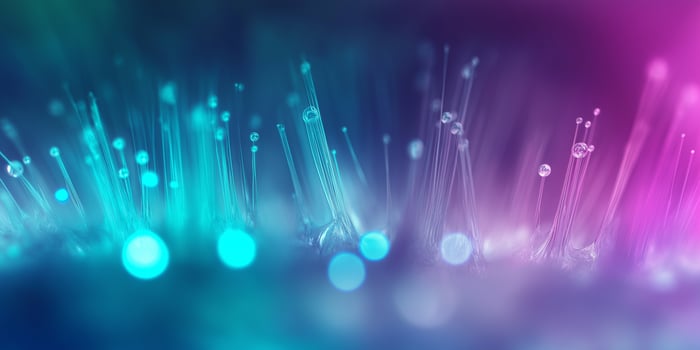 Abstract fiber optic light display photo