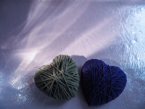 Heart Yarn in the Dark for a Romantic Valentine's Day photo
