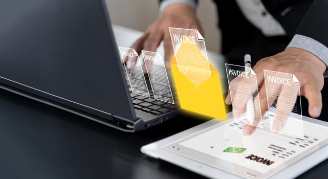 Digital E-Invoice and Statement Software for Online Transactions.Payment and Billing Invoices Business Financial photo