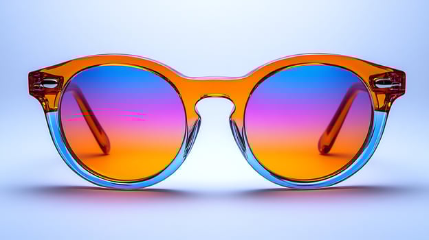 Luxury sunglasses funky neon details and glossy lenses ideal for stylish occasions and officeready looks isolated on white background photo