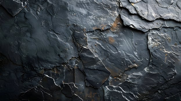 A close up of a dark bedrock wall with a marble texture photo