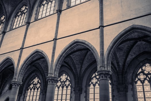 Inside an Old Abandoned church photo