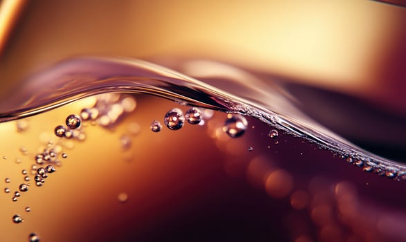 A wave of water with bubbles photo