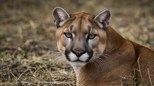 Majestic Cougar in Serene Wild Habitat photo