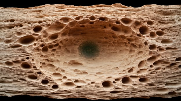 A close up of a piece of rock with holes photo