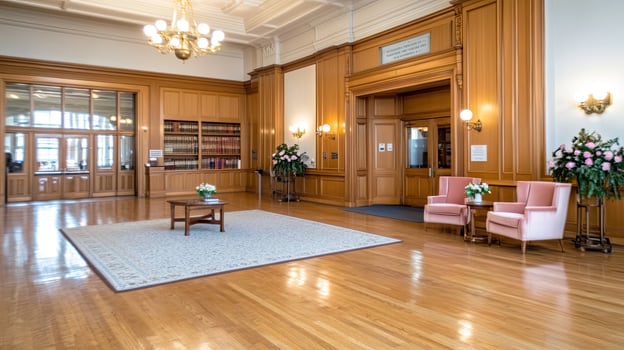 The lobby of the new york state supreme court photo