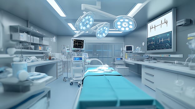 Revolutionary Medical Equipment in a High-Tech Operating Room Setting photo