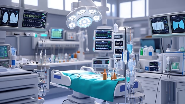 Advanced Surgical Room Featuring Modern Equipment and Revolutionary Medical Technology photo