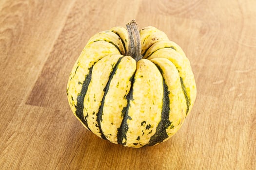 Ripe raw fresh decorative pumpkin photo