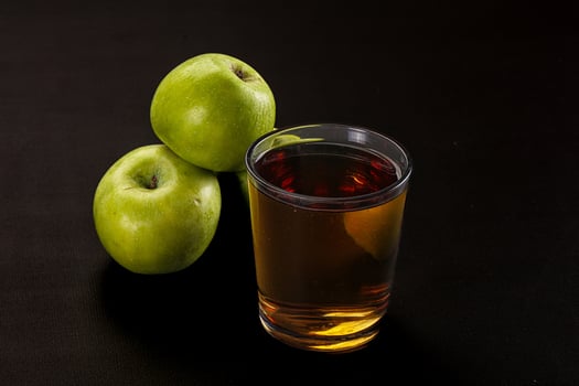 Fresh sweet natural apple juice photo