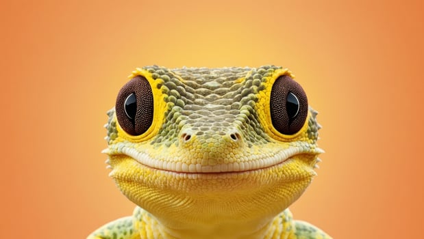 A close up of a lizard with big eyes photo
