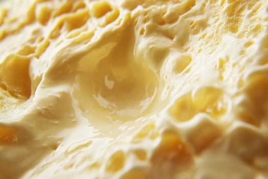 Creamy Yellow Substance Close Up Texture photo