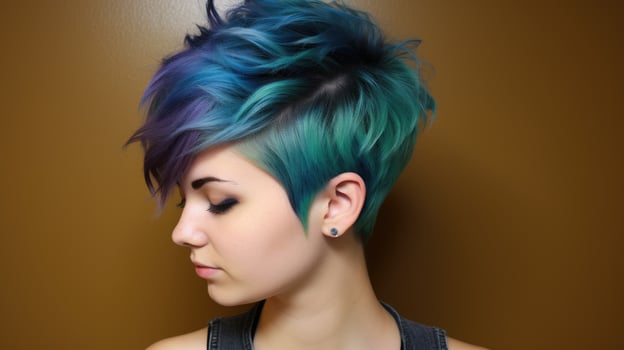 Vibrant hair colors and styles photo