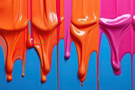 Vibrant abstract paint dripping background photo