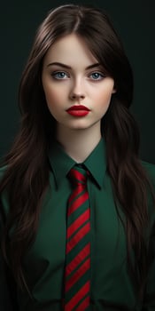 Elegant woman in formal attire photo