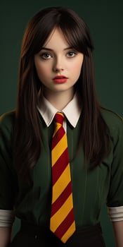 young woman in school uniform photo