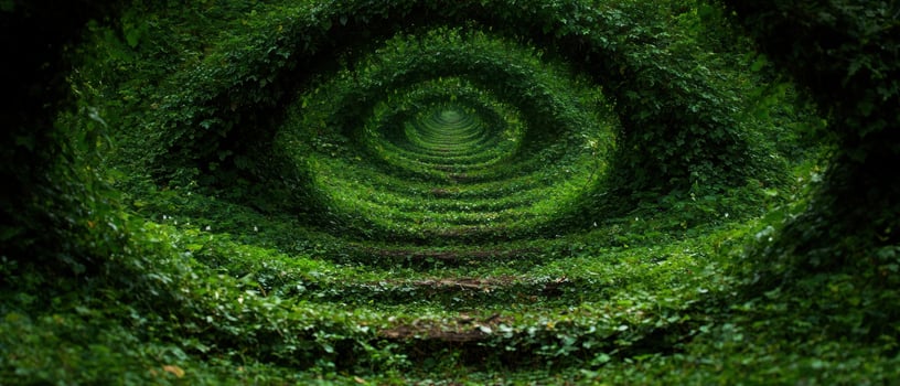 Enchanting forest path photo