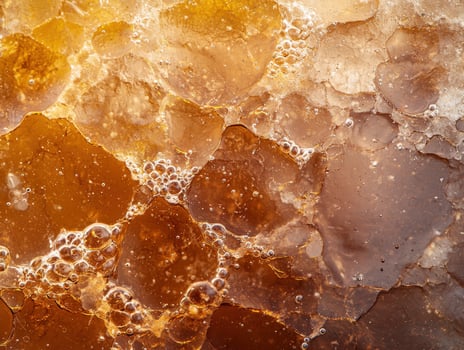 Closeup of natural honeycomb structure photo