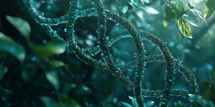 DNA Helix Plant Life Genetic Physiology Nature Science 8k Resolution photo