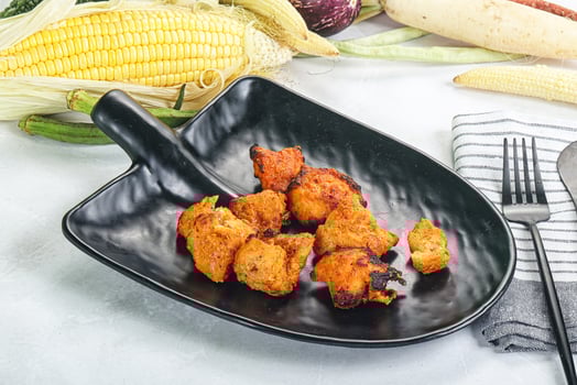 Indian cuisine - Fish Tikka barbecue photo