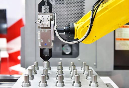 Automotive parts packing process for transfer on Automated conveyor systems industrial automation photo