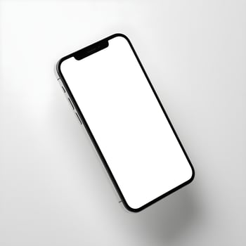 White mobile phone mockup display photo
