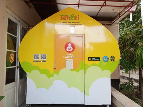 Yogyakarta - Indonesia, July 30, 2024. lactation room, lactorium, Nursery room. Breastfeeding room at Yogyakarta Smart Park photo