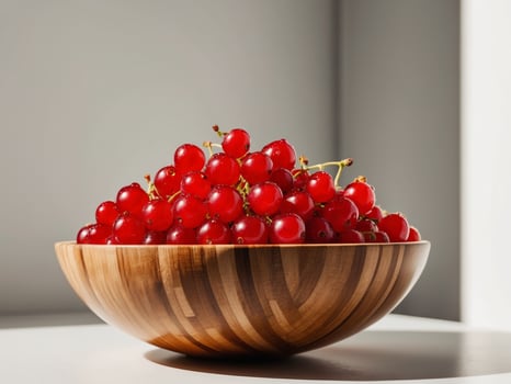 A bowl of red grapes sitting on a table photo