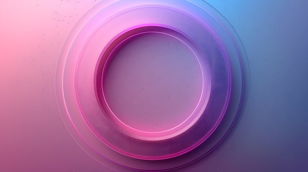 Vibrant purple and blue circle on matching background photo