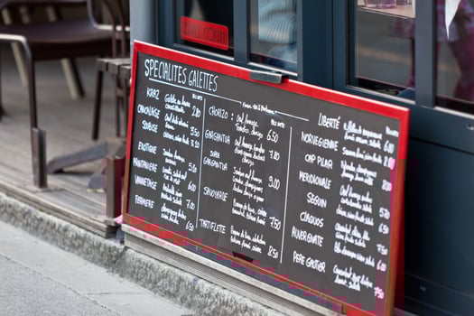 Cafe Blackboard background photo