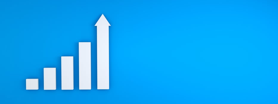 stair step to growth success panoramic photo