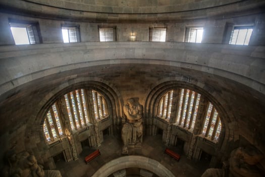Interior shot of the Volkerschlachtdenkmal Monument to the Battle of the Nations in Leipzig, built in 1913 photo